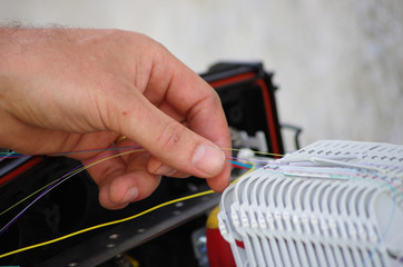 installation de fibre optique