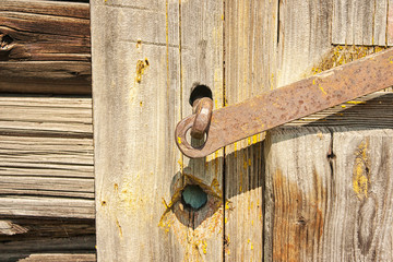 old wooden door