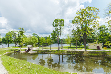 Fototapeta premium beautiful green park