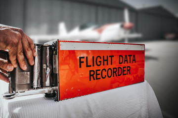 Flight data recorder from a plane. Black box. - 119433065