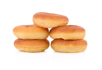 Donut isolated on white background.