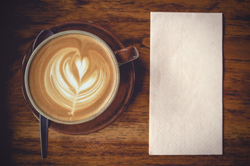 close up latte art on wooden close up latte art on wooden desk a