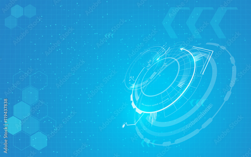 Poster abstract tech pattern innovation concept background