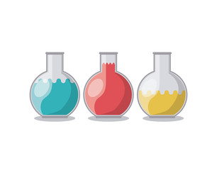 tubes test laboratory isolated icon vector illustration design