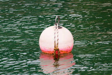 Mooring buoy on water