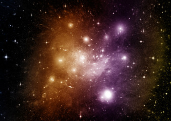 Obraz premium galaxy in a free space