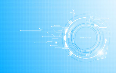 Obraz premium abstract innovation concept blue design background