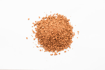 Pile of instant coffee