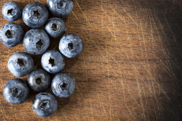 Handful of blueberries