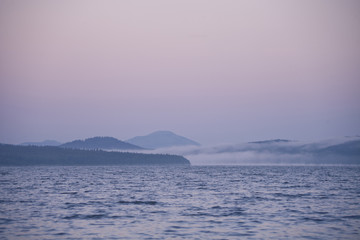 Morning on the lake Zyuratkul