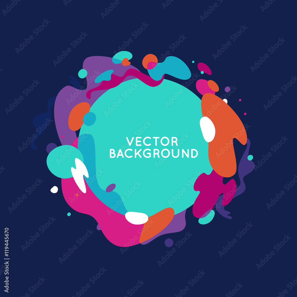 Aufkleber vector decorative abstract background in trendy flat style