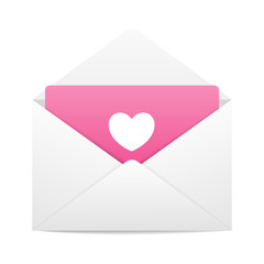Love envelope letter vector
