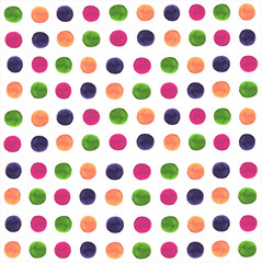 Abstract water color circle handpaint
