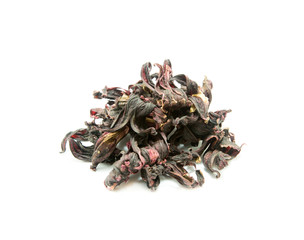 Dry Roselle on white background