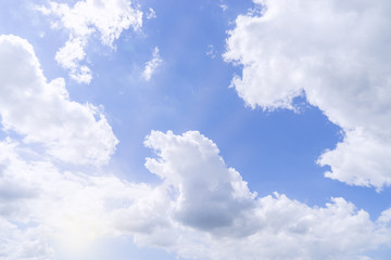 Naklejka na ściany i meble blue sky and cloudy pattern for background