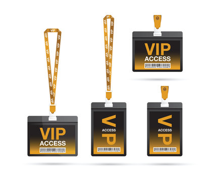 id lanyard card vip