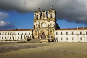 Fototapeta na wymiar The gothic Monastery of Alcobaca in central Portugal