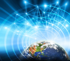 Best Internet Concept of global business from concepts series. Elements of this image furnished by NASA