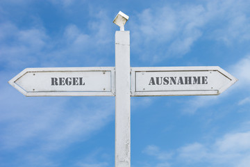 Schild 143 - Ausnahme