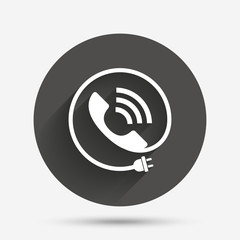 Phone sign icon. Call support symbol.