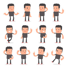 Set of Intelligent and Clever Character Bully visited great idea