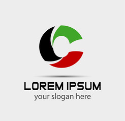 Fototapeta premium Logo C Letter company vector design template 