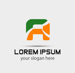 Alphabet symbol Letter A
