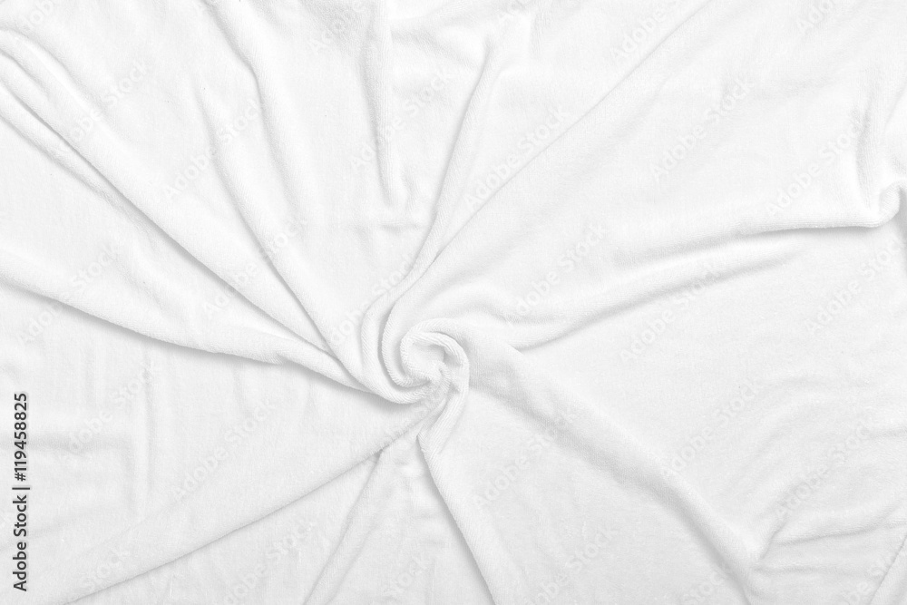 Poster white towel texture close up for background