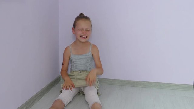 Screaming young girl
