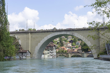 Blick auf die Nydeggbrücke in Bern, Schweiz III