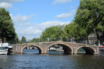Fototapeta na wymiar Brücke in Amsterdam