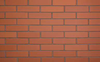Background of new brick wall