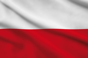 Fototapeta na wymiar Flag of Thuringia, Germany OR Upper Austria OR Tirol, Austria
