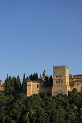 Fototapeta na wymiar monumentos de Andalucía, La alhambra de Granada