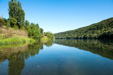 summer landscape of the Dniester River