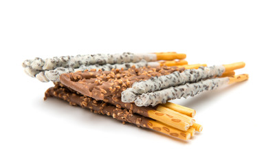 chocolate dipped biscuit sticks