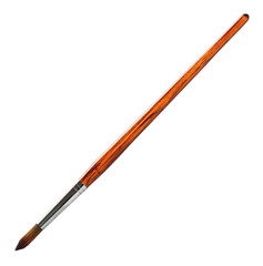 Paintbrush isolated on white background, wooden brush