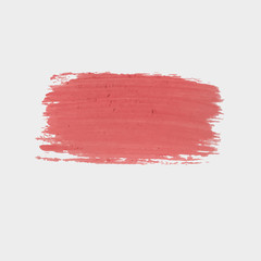 Red paint vector . Texture red chalk, plaster or gouache