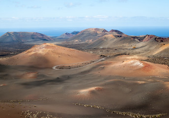 Timanfaya National Park in Lanzarote, Canary Islands, Spain