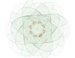 Geometry of Space series. Visually attractive backdrop made of conceptual grids curves and fractal elements suitable as element