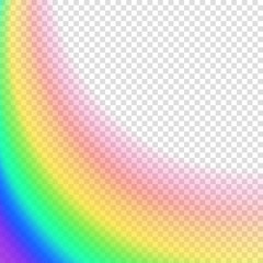 Transparent blurred background. Rainbow colored vctoe illustration on transparent background