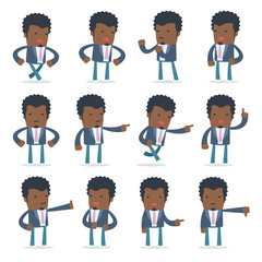 Set of Angry and Wrathful Character Startup entrepreneur abuses