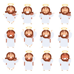 Set of Jesus icons