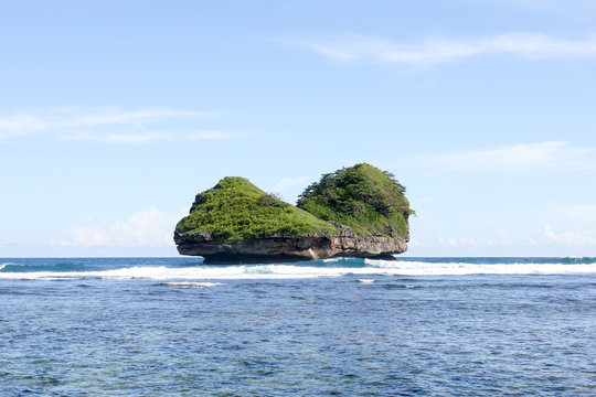 Goa China Beach in Malang, East Java, Indonesia - nature vacation background