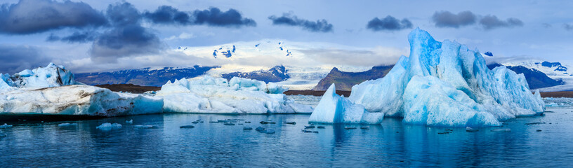 Glacial Lagoon, Iceland - obrazy, fototapety, plakaty