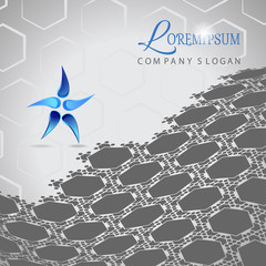 Design branding company vector background. Company abstract template.
