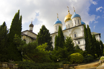 Fototapeta na wymiar Novospassky monastery in Moscow