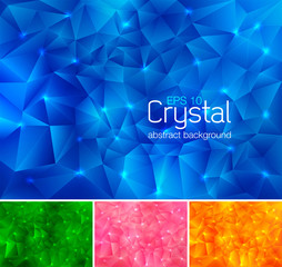 Crystal abstract background