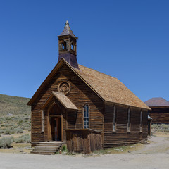 Old Methodist Church in the Bodie Ghost Town of California