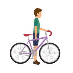 Obraz premium cyclist man bicycle